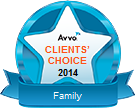 Avvo Cients' Choice 2014 for Family